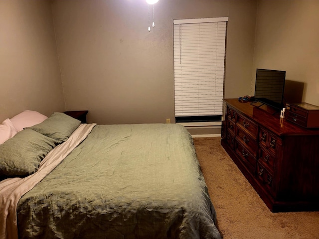 bedroom featuring carpet