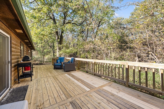 view of wooden terrace