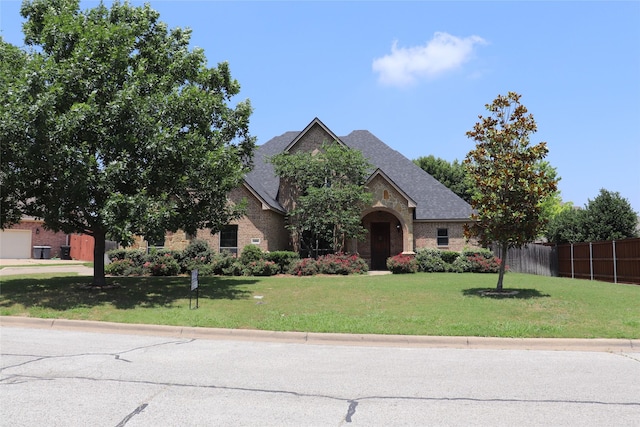 1104 Lynnwood Dr, Cleburne, TX 76033 - view of front of house featuring a shingled roof and brick siding