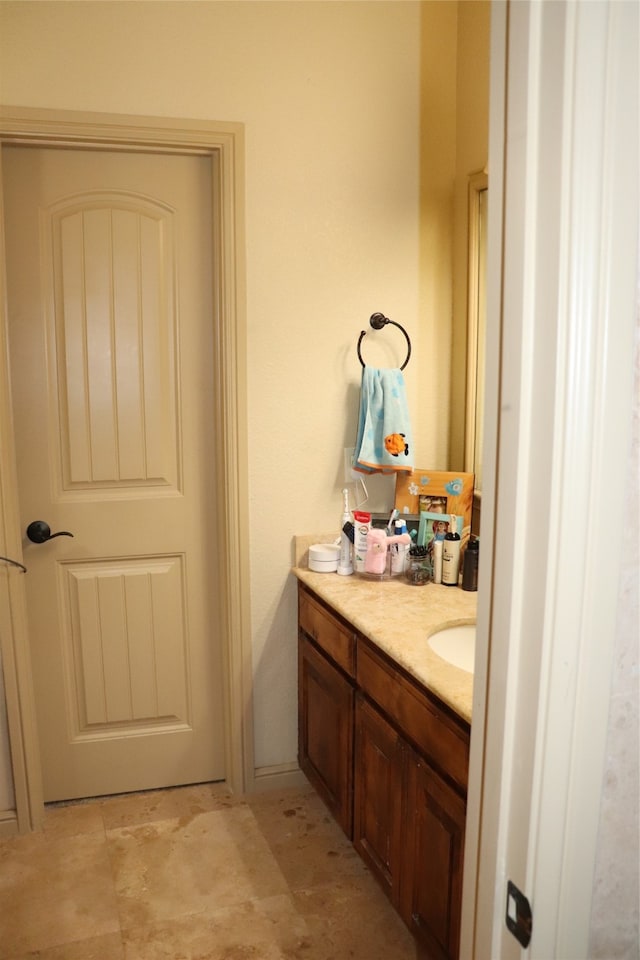 bathroom with vanity