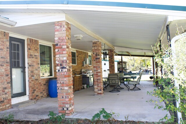 view of patio / terrace featuring area for grilling