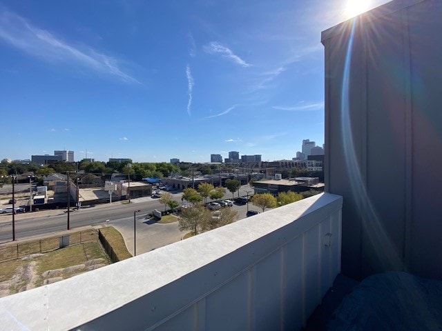 view of balcony