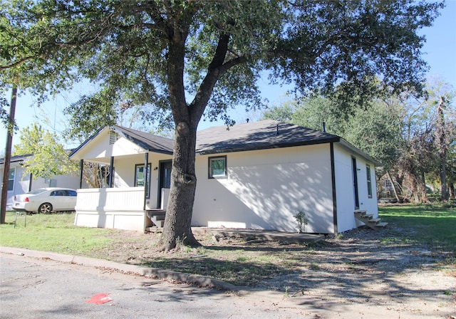 view of front of property with a porch