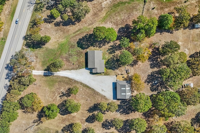 aerial view featuring a rural view