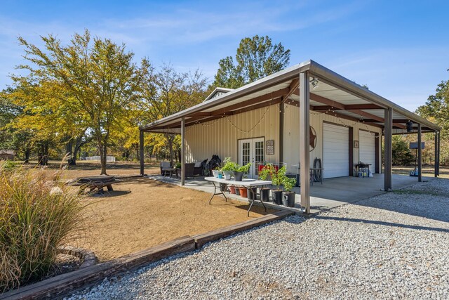 view of home's exterior with a garage