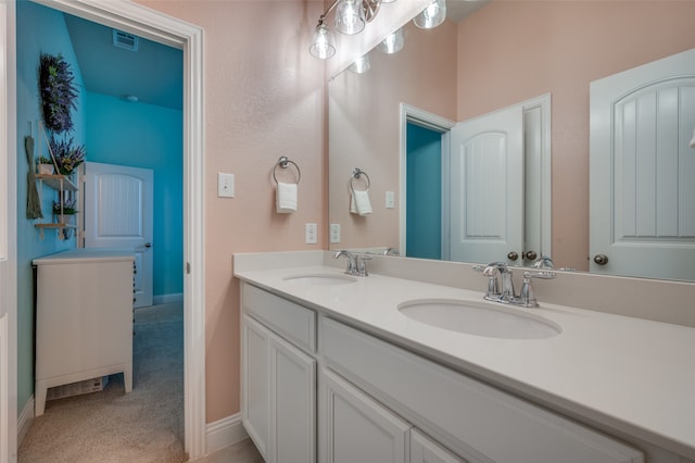 bathroom with vanity