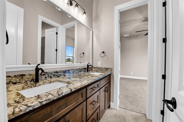 bathroom featuring vanity