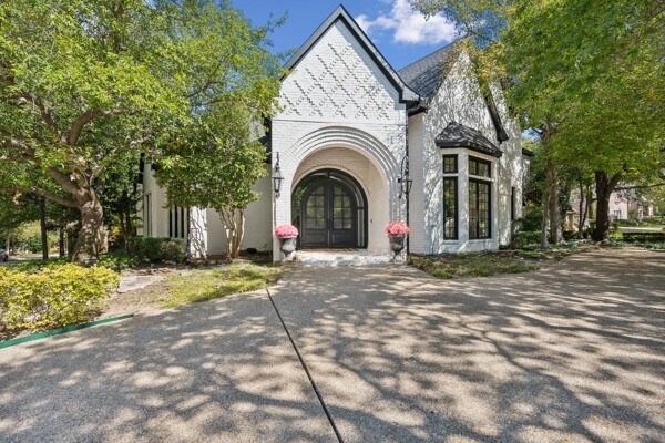 doorway to property with french doors