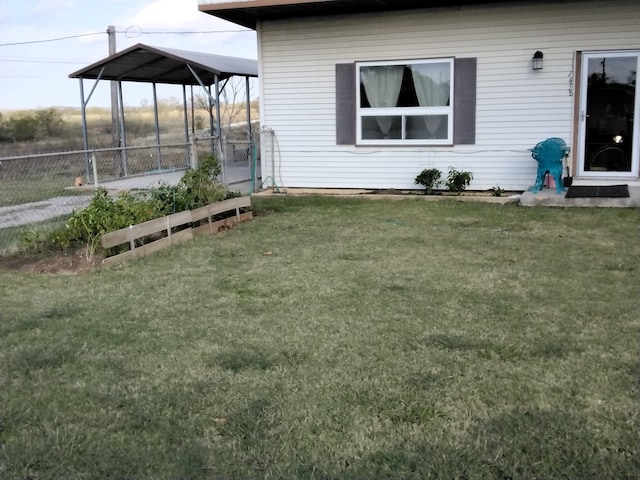 view of yard with a gazebo