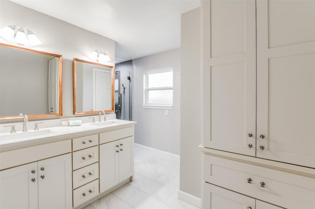 bathroom featuring vanity