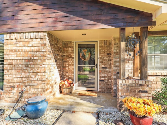 305 Dena, Krugerville, TX 76227 - entrance to property featuring brick siding and a porch