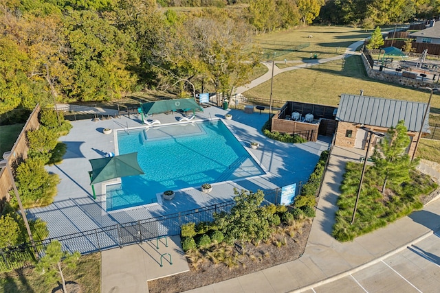 birds eye view of property