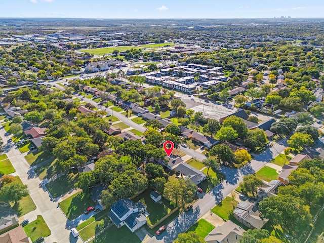 aerial view featuring a residential view