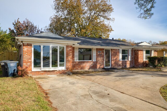 view of ranch-style home