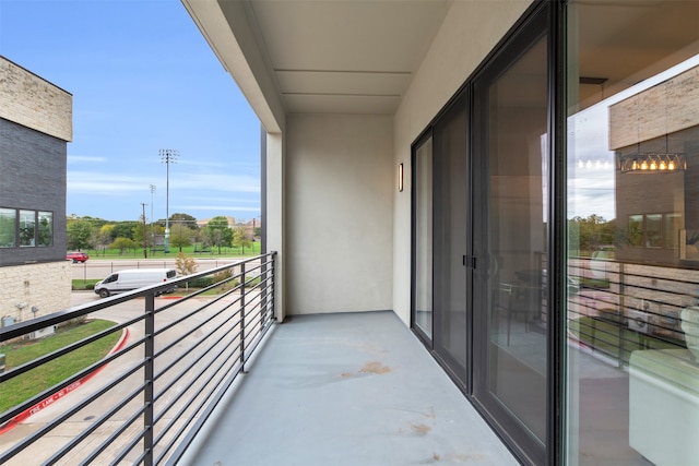 view of balcony