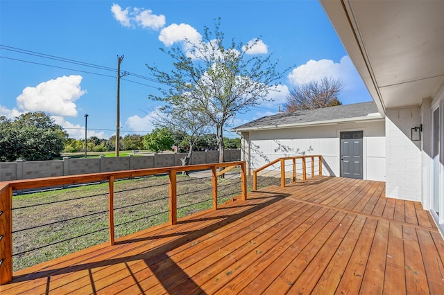 view of wooden terrace