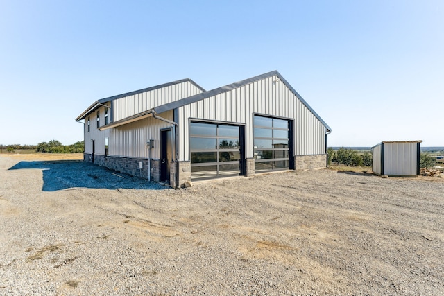 view of outdoor structure with a garage