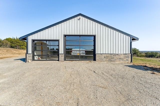 view of outdoor structure with a garage