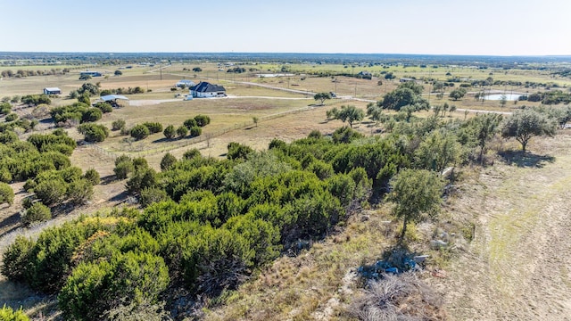 aerial view featuring a rural view