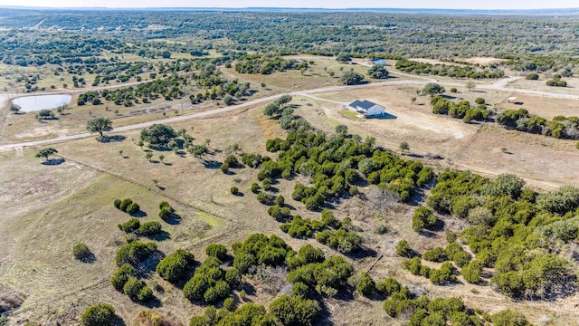 bird's eye view with a rural view