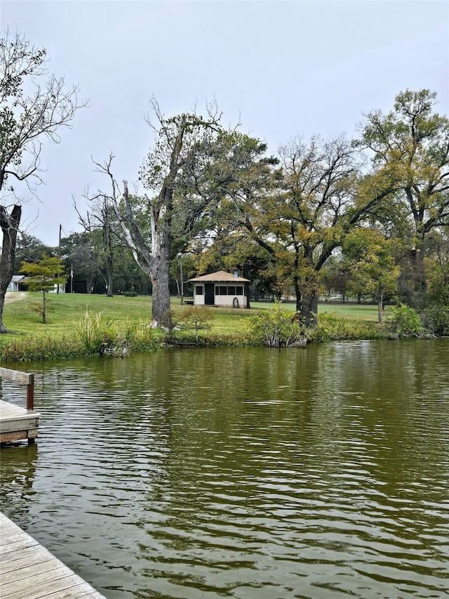 view of water feature