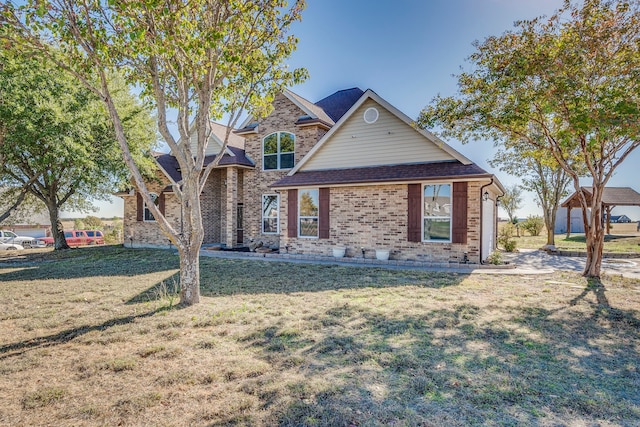 view of front property with a front yard