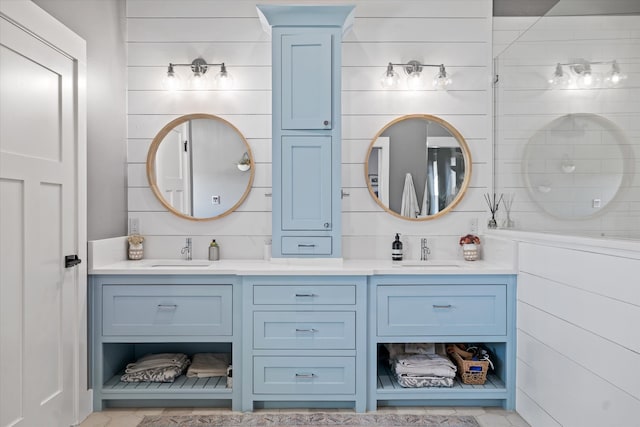 bathroom with vanity