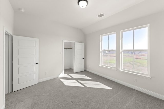 3304 Andesite Rd, Mckinney, TX 75071 - unfurnished bedroom with carpet flooring, lofted ceiling, baseboards, and a closet