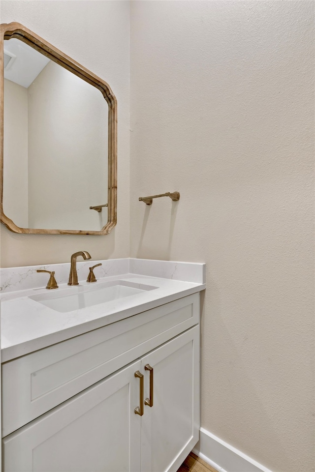 bathroom featuring vanity