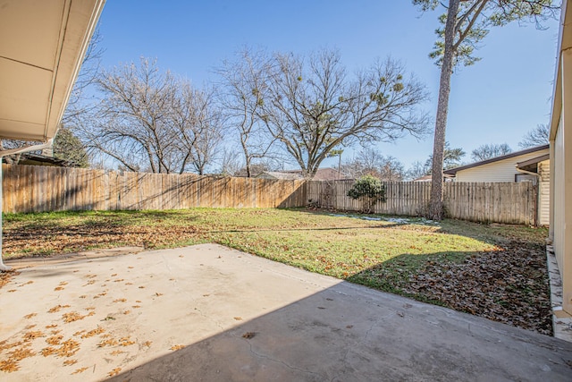 view of yard featuring a patio