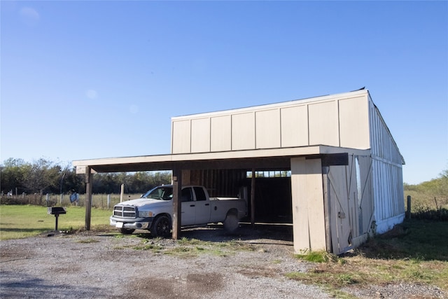 view of outbuilding