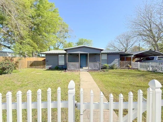2925 Janet Dr, Wylie, TX 75098 - view of front of property with a carport and metal roof