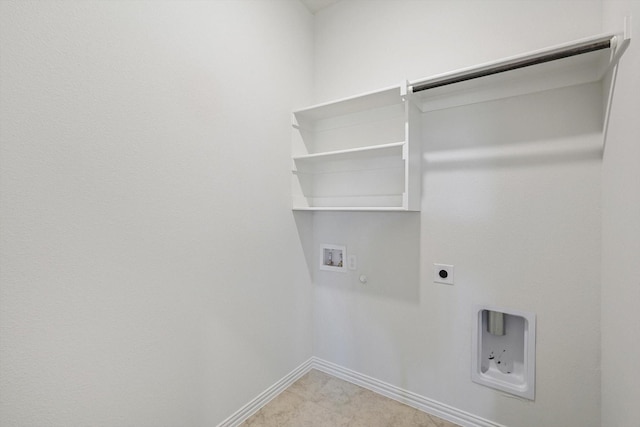 2511 Ridgecrest Ln, Sherman, TX 75092 - laundry room with gas dryer hookup, hookup for an electric dryer, hookup for a washing machine, and baseboards