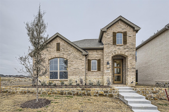 view of french country style house