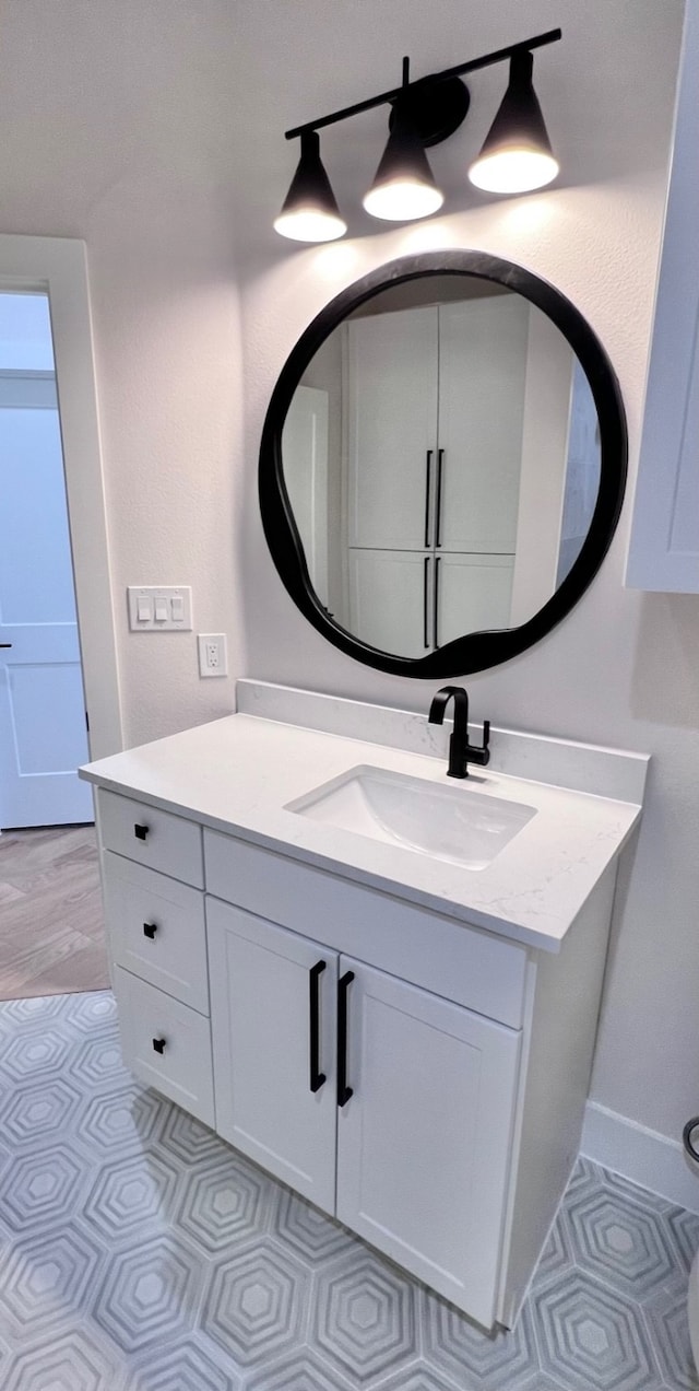 bathroom with vanity