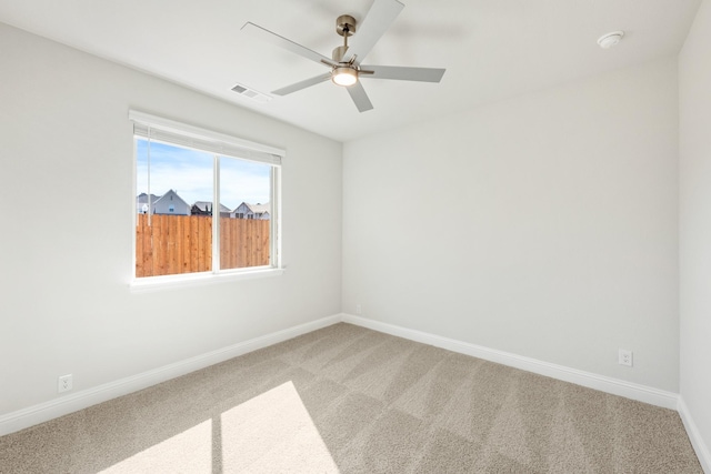 116 Harlan Ct, Aledo, TX 76008 - spare room with light carpet, ceiling fan, and baseboards