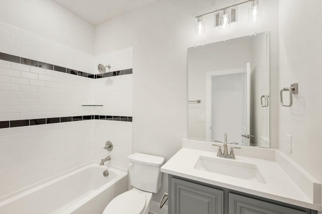 116 Harlan Ct, Aledo, TX 76008 - bathroom with toilet, shower / tub combination, and vanity