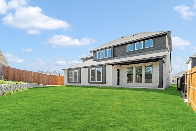 116 Harlan Ct, Aledo, TX 76008 - rear view of house featuring brick siding and roof with shingles