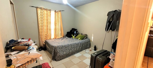 view of tiled bedroom