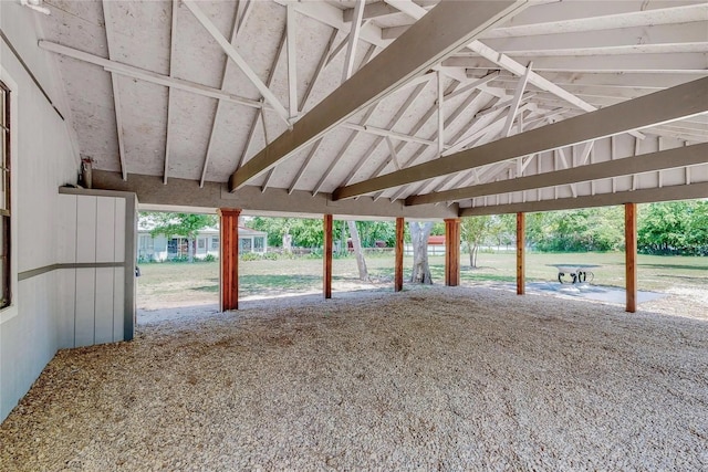 view of horse barn