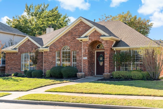 view of front property with a front yard