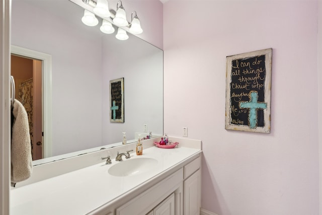 bathroom featuring vanity