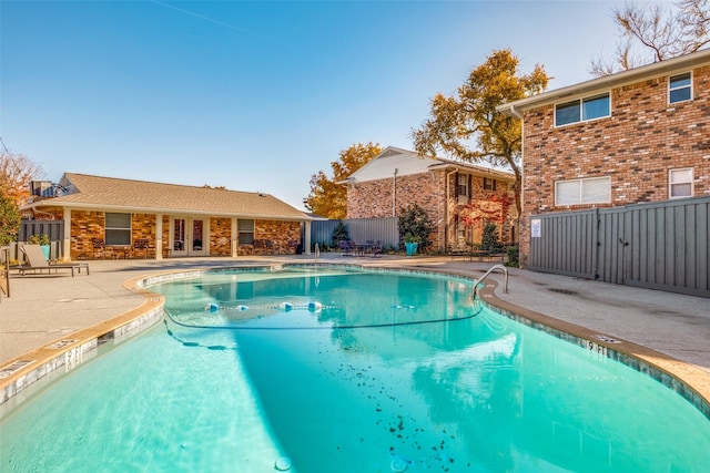 view of pool with a patio