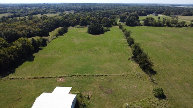 drone / aerial view featuring a rural view