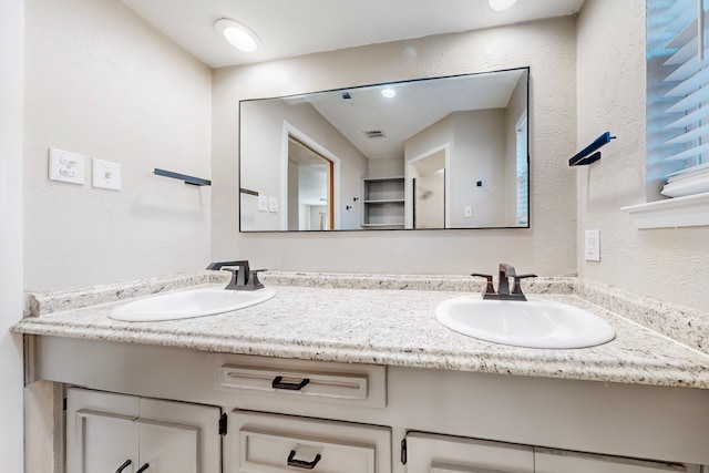 bathroom with vanity