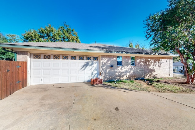 ranch-style house with a garage