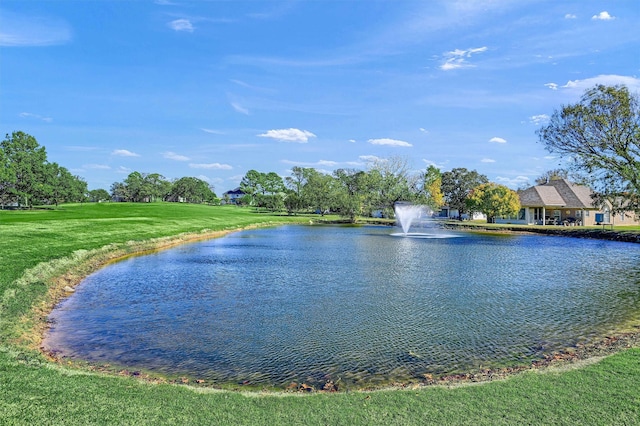 view of water feature