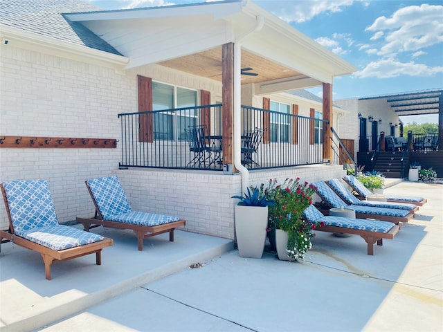 view of patio