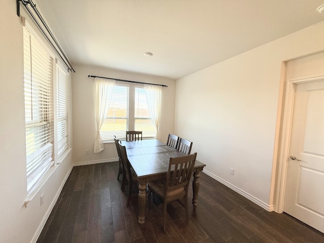 dining room featuring dark hardwood / wood-style floors