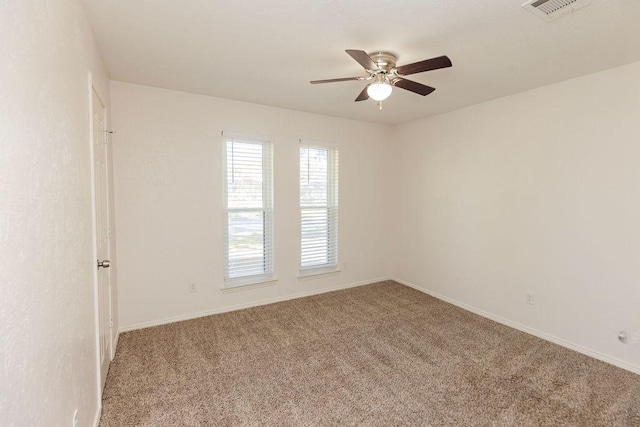 2404 Windsor Pl, Plano, TX 75075 - unfurnished room featuring ceiling fan, carpet, and baseboards